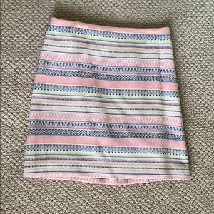 Multi-colored patterned skirt